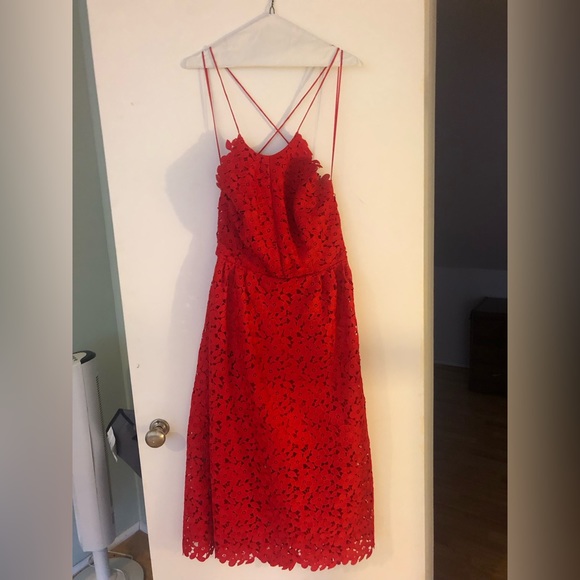 Anthropologie Cynthia Rowley Lace Midi Dress - Picture 5 of 8